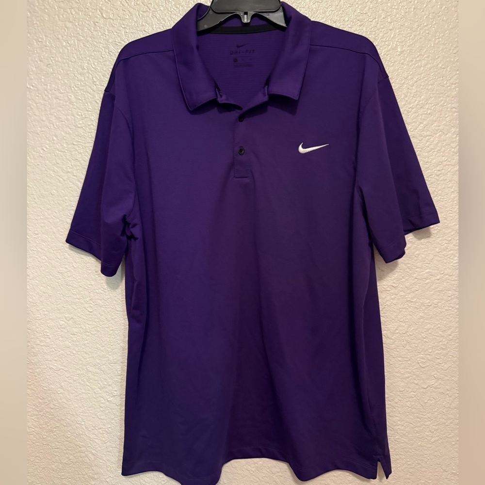 Nike Mens Football Golf Athletic Polo T-Shirts Ct4581 in Purple